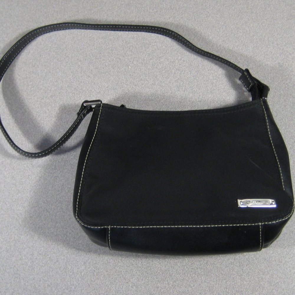 LIZ CLAIBORNE Accessories Small Black Shoulder Bag - Appears Unused - EUC